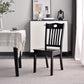 Modern Rubberwood Slat Back Chair Matte Finish Wood Dining Chair Clearhalo 'Dining Chairs' 'Dining Tables & Seating' 'dining_chair' 'furn' 'furn_dining_chair' 'Furniture' 'Kitchen & Dining Furniture' 1200x1200_14744823-218d-4d9b-a5f3-205e382327cc