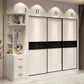 Contemporary Wardrobe White Colour Wooden Wardrobe Closet With 2 Drawers Clearhalo 'Armoires & Wardrobes' 'armoires_wardrobes' 'Bedroom Furniture' 'furn' 'furn_armoires_wardrobes' 'Furniture' 1200x1200_1478f381-8632-4546-921f-17efdbade006