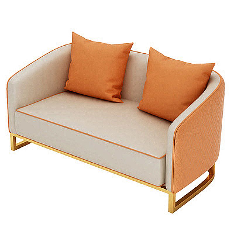 Genuine Leather Tuxedo Arm Sofa Contemporary Sofa for Living Room Clearhalo 'furn' 'furn_sofas' 'Furniture' 'Living Room Furniture' 'Sofa' 'sofas' 1200x1200_147934cb-8d5b-4362-b0ad-0d393f705ed2