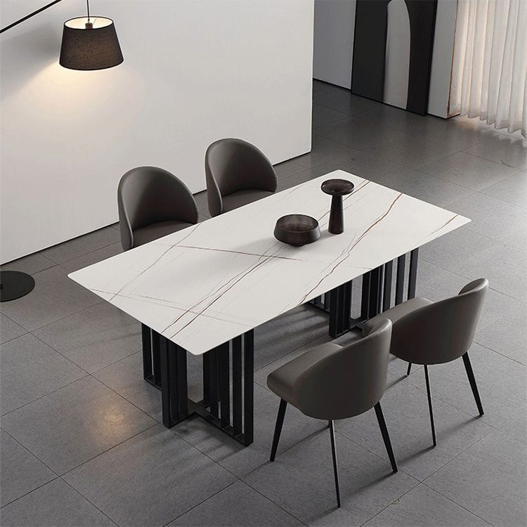 Minimalist Style Faux Leather Side Chair Upholstered Armless Dining Chairs for Home Clearhalo ' kitchen&dining_furn' 'Dining Chairs' 'Dining Tables & Seating' 'dining_chair' 'furn' 'furn_dining_chair' 'Furniture' 'furniture_dining_chair' 'Kitchen & Dining Furniture' 'kitchen' 1200x1200_147e03c4-52fe-4c1a-9fbc-29b9705ee378