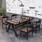 Industrial Kitchen Rectangle Dinner Table Solid Wood Dining Table Clearhalo 'Dining Tables & Seating' 'Dining Tables' 'dining_table' 'furn' 'furn_dining_table' 'Furniture' 'Kitchen & Dining Furniture' 1200x1200_147ec2ff-ecf3-4a06-b848-a922564c5dc0