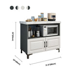 Server per sala da pranzo in marmo moderno in marmo con 2/3 porte