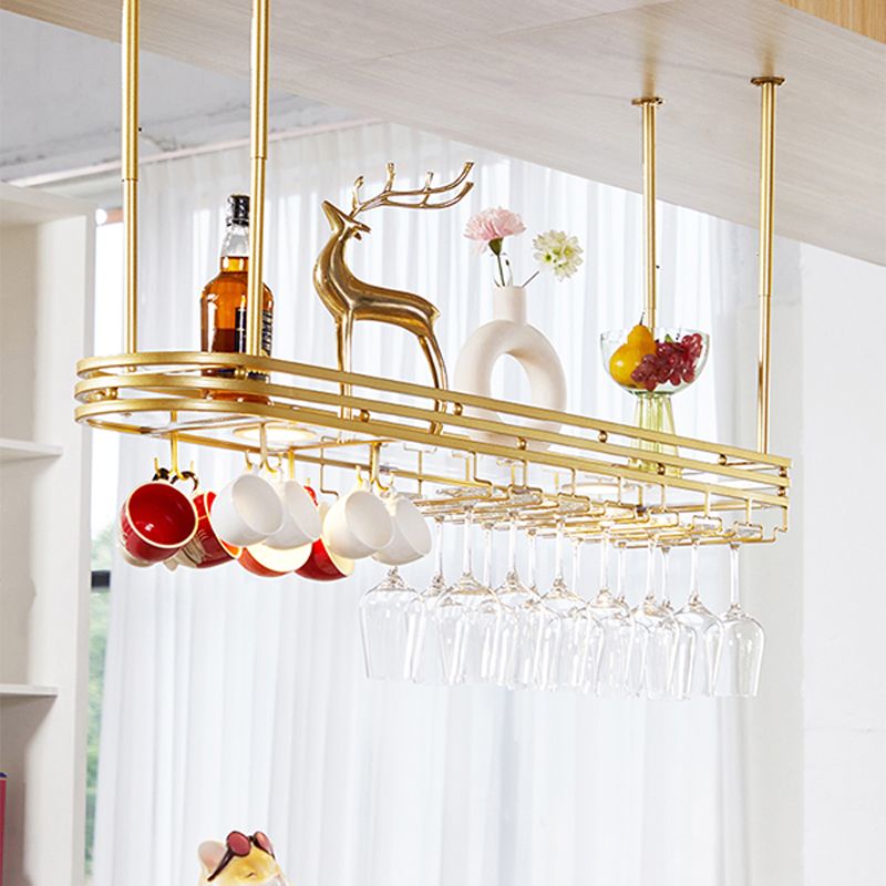 Porte-vin en verre et en étouffage industriel support en métal