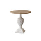 Pedestal Side Table Wood Round Side End Table- Distressed Surface Treatment Clearhalo 'Coffee & Accent Tables' 'End & Side Tables' 'end_side_table' 'Furniture' 'furniture_end_side_table' 'Living Room Furniture' 1200x1200_1480f9a6-4f64-49ef-9ee5-333fb43fd1e2