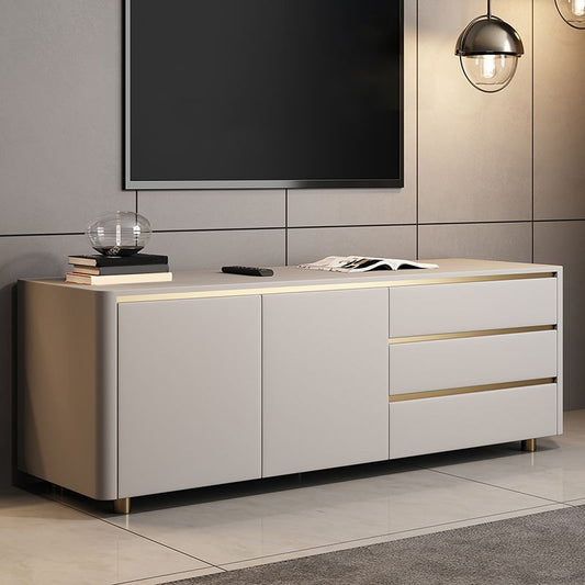 Contemporaneo con cassetto grigio a specchio illuminato da letto vanità