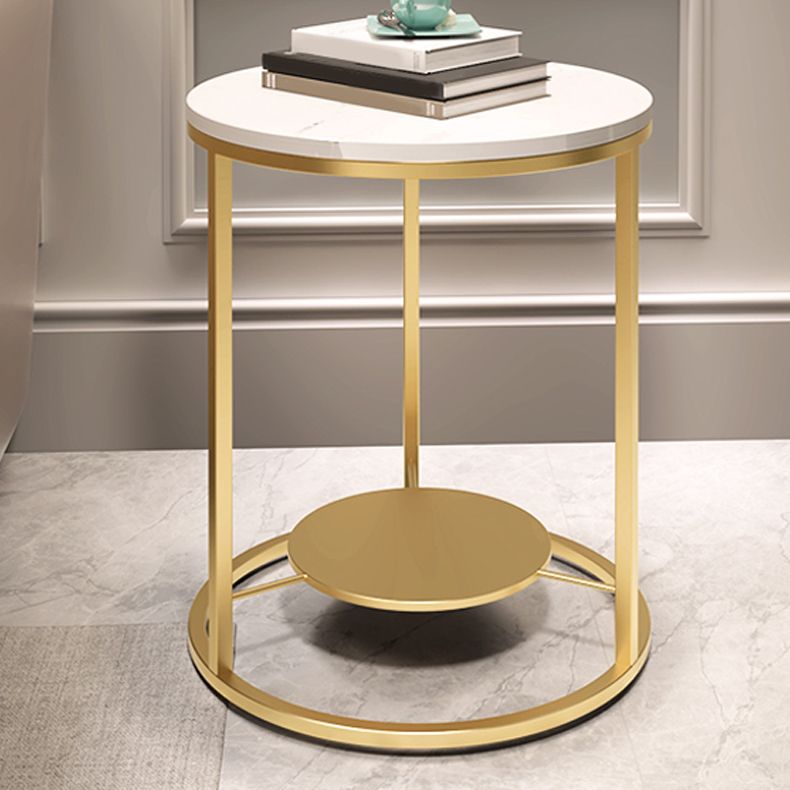 Modernistic Metal Frame Nesting Tables Slate Top Round End Table Clearhalo 'Coffee & Accent Tables' 'End & Side Tables' 'end_side_tables' 'furn' 'furn_end_side_tables' 'Furniture' 'Living Room Furniture' 1200x1200_14880a0e-2a70-40d1-89f7-26fb91e816aa