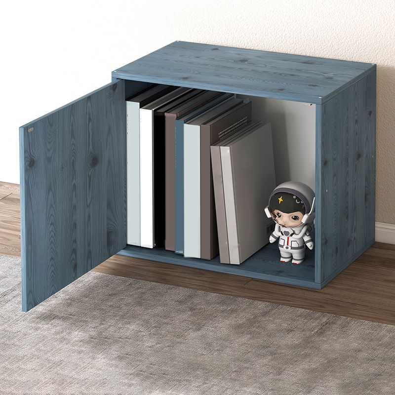 Contemporary Engineer Wood Bookshelf Open Back Bookcase,13.8"L x 9.4"W x 13.8"H