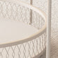 Iron 4 Legs Cocktail Table Round Glass Top Coffee Table with Shelf Clearhalo 'Coffee & Accent Tables' 'Coffee Tables' 'coffee_tables' 'furn' 'furn_coffee_tables' 'Furniture' 'Living Room Furniture' 1200x1200_148a3040-ff54-4719-a38d-c45538664f1b