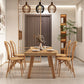 Industrial 1/4/5/6 Pieces Dining Set Rectangle Wood Dining Table for Dining Room