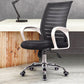 Steel Fixed Arms Office Chair Modern Height-adjustable Office Chair