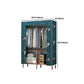 Bruin metalen frame garderobe armoire moderne vouwgarderobe kast