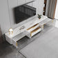 Console multimediale per TV Glam da 16" W, contenitore chiuso, console multimediale per TV con cassetti