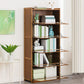 Modern Bamboo Barrister Bookcase Closed Back Bookcase for Home Office Clearhalo 'Bookcases' 'furn' 'furn_bookcases' 'Furniture' 'furniture_bookcases' 'kitchen' 'kitchen_bookcases' 'Living Room Furniture' 'Office Furniture' 1200x1200_148e404d-c865-48f4-a832-7b506d1d5b09