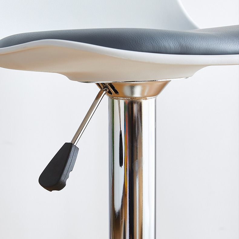 Contemporary Style Liftable Bar-stool Plastic Counter Bar Stool with Metal Legs Clearhalo 'Bar Furniture' 'Bar Stools' 'bar_stools' 'furn' 'furn_bar_stools' 'Furniture' 'furniture_bar_stools' 'Kitchen & Dining Furniture' 1200x1200_148e5882-1948-4ce6-89e1-9c71b1203f55