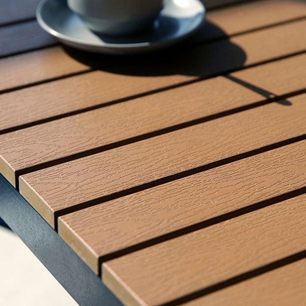 Wood Bar Dining Table Modern Rectangle Bar Table with Trestle Pedestal for Cafe Balcony Clearhalo 'Bar Furniture' 'Bar Tables' 'bar_tables' 'furn' 'furn_bar_tables' 'Furniture' 'Kitchen & Dining Furniture' 1200x1200_148fbd8d-5e4a-4b4a-8c54-d492f9926f11