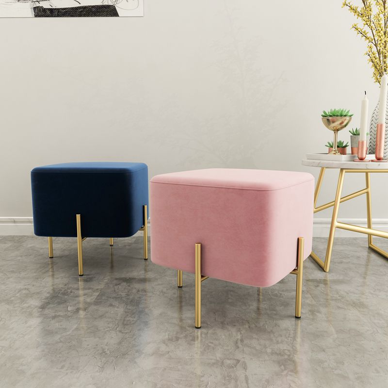 Leisure Velvet Pouf Ottoman Plain Square Water Resistant Ottoman Taverna Clearhalo 'furn' 'furn_ottomans_poufs' 'Furniture' 'Living Room Furniture' 'Ottomans & Poufs' 'ottomans_poufs' 1200x1200_14916d90-a408-4bda-9af1-cbaf6d6b63c4