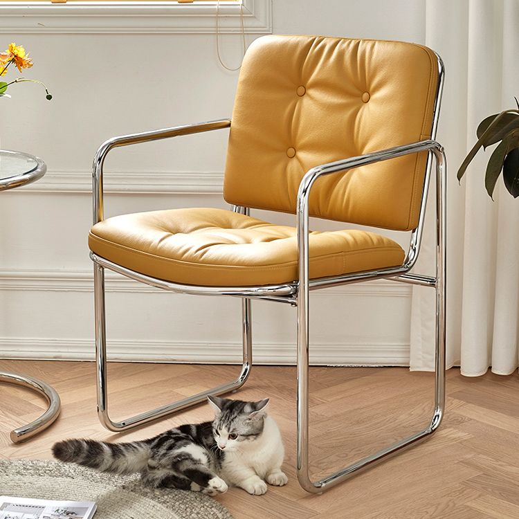 Minimalist Style Upholstered Arm Dining Chairs Solid Back Dining Side Chairs Clearhalo ' kitchen&dining_furn' 'Dining Chairs' 'Dining Tables & Seating' 'dining_chair' 'furn' 'furn_dining_chair' 'Furniture' 'furniture_dining_chair' 'Kitchen & Dining Furniture' 'kitchen' 1200x1200_1492c6c5-0ab8-47dc-b602-886db4c70081