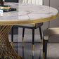 Sintered Stone Pedestal Dining Table Simplicity Style Round Table for Home Clearhalo ' dining_table' 'Dining Tables & Seating' 'Dining Tables' 'Furniture' 'furniture_dining_table' 'Kitchen & Dining Furniture' 'kitchen&dining_furn' 'kitchen' 'kitchen_dining_table' 1200x1200_14955407-23ca-4dd3-9288-8d5b8d1ca755