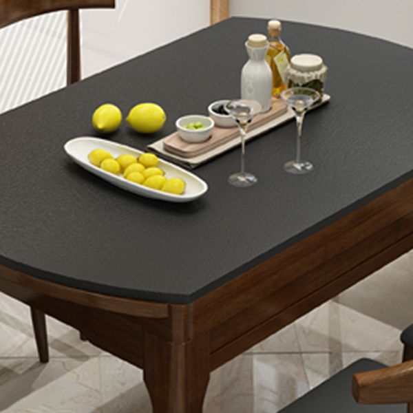 Table à abattant Stone Table de salle à manger style contemporain avec 4 pieds