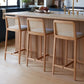 Solid Wood Counter Height Stools Armless Modern Bar and Counter Stool