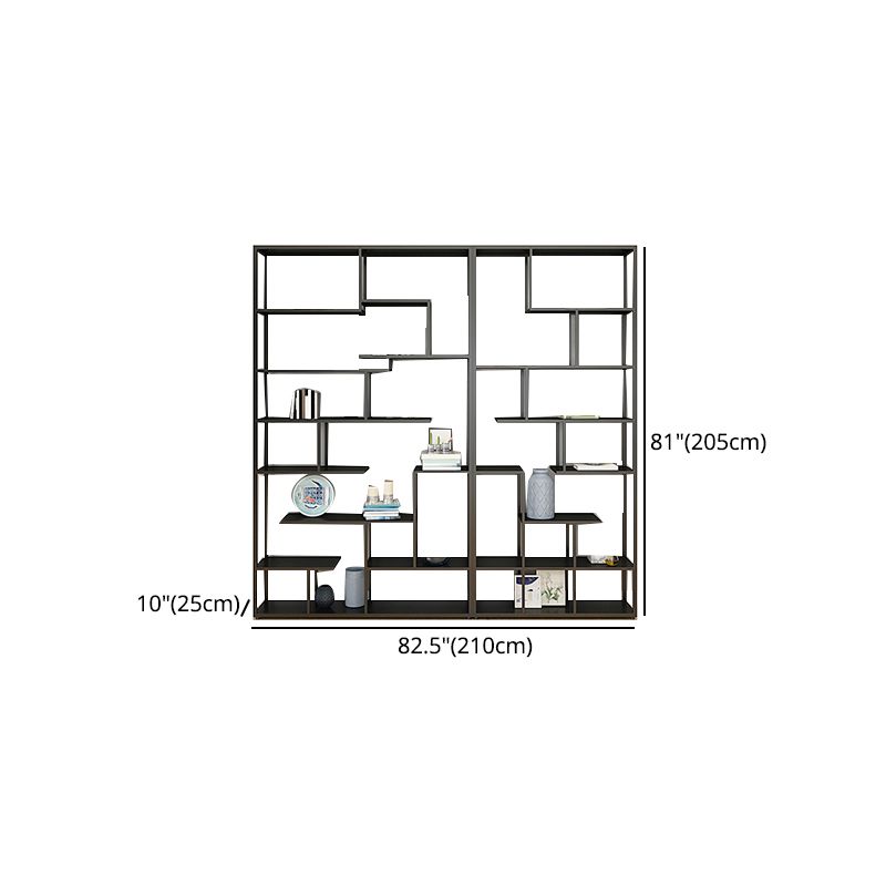 Metal Black Shelf Bookcase Contemporary Bookshelf for Home Office Clearhalo 'Bookcases' 'furn' 'furn_bookcases' 'Furniture' 'furniture_bookcases' 'Office Furniture' 1200x1200_1498c6a5-712b-44f8-9b0f-6a4064602c56