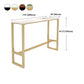 Wood Counter Table with Rectangle Table Top Trestle Table - 41.3" H Clearhalo 'Bar Furniture' 'Bar Tables' 'bar_tables' 'furn' 'furn_bar_tables' 'Furniture' 'furniture_bar_tables' 'Kitchen & Dining Furniture' 1200x1200_1499bebe-5aa3-4fc8-8551-7efb7b1c6e11