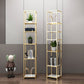 Industrial Vertical Open Etagere Bookshelf Iron Frame Manufactured Wood Shelf Bookshelf Clearhalo 'Bookcases' 'furn' 'furn_bookcases' 'Furniture' 'furniture_bookcases' 'kitchen' 'kitchen_bookcases' 'Living Room Furniture' 'Office Furniture' 1200x1200_1499c8a0-5263-4488-b55d-a018dcfcd88e