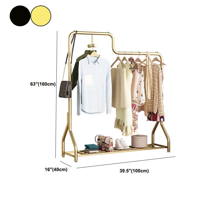 Albero moderno della sala in metallo con tappeto per appendiabiti per manuali da stoccaggio