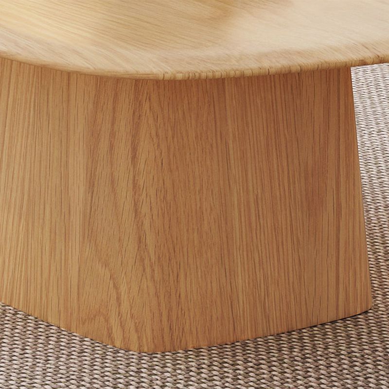 Contemporary Solid Wood Oval Cocktail Table Pedestal Coffee Table Clearhalo 'Coffee & Accent Tables' 'Coffee Tables' 'coffee_tables' 'furn' 'furn_coffee_tables' 'Furniture' 'Living Room Furniture' 1200x1200_149b1d79-a26e-464e-85cf-1ac985cded31