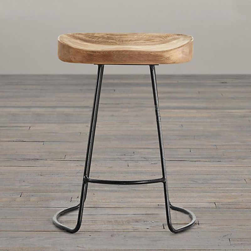 Industrial Backless and Armless Bar Stool Wooden Counter Stool Clearhalo 'Bar Furniture' 'Bar Stools' 'bar_stools' 'furn' 'furn_bar_stools' 'furniture_bar_stools' 'Kitchen & Dining Furniture' 'kitchen&dining_furn' 'kitchen' 'kitchen_furn' Furniture' 1200x1200_149eaab2-0147-4307-ac87-1ff30c4c80ed