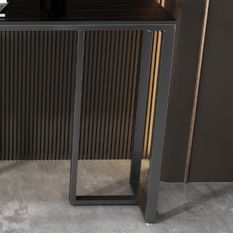 11" Wide Stone Contemporary Console Table Rectangle End Table