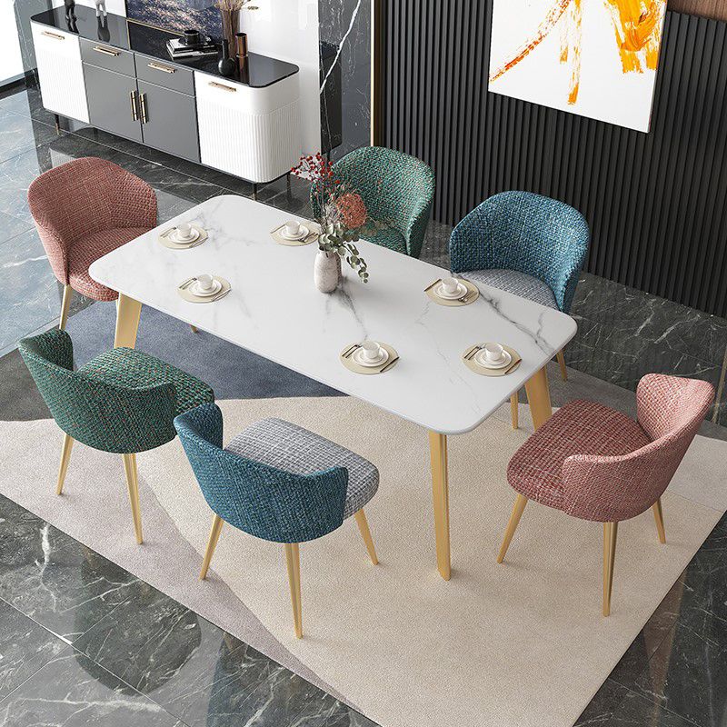Rectangle Dining Site Table Traditional Luxury Stone Dining Room Collection with 4-foot Clearhalo ' dining_table' 'Dining Tables & Seating' 'Dining Tables' 'furn' 'furn_dining_table' 'Furniture' 'furniture_dining_table' 'Kitchen & Dining Furniture' 'kitchen&dining_furn' 'kitchen' 'kitchen_dining_table' 1200x1200_14a193e2-b337-4045-911c-d118165c9854