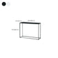 Iron Modern Console Table 9.84" W Frame Base Accent Table for Hall