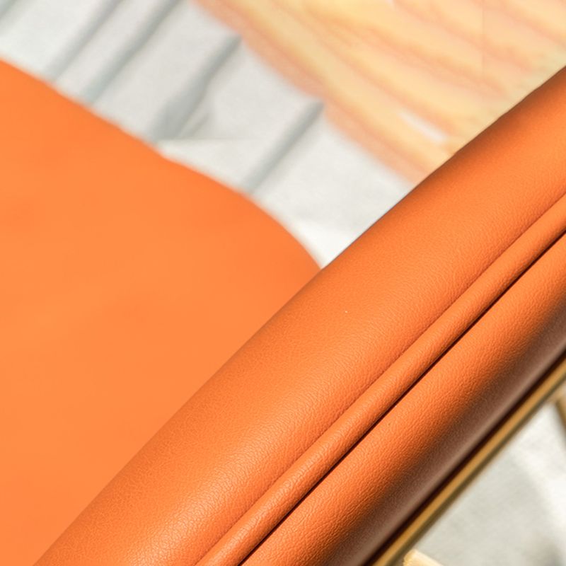 Glam Arm Chair Leather Open Back Dining Chair for Dining Room Clearhalo 'Dining Chairs' 'Dining Tables & Seating' 'dining_chair' 'furn' 'furn_dining_chair' 'Furniture' 'Kitchen & Dining Furniture' 1200x1200_14a4807c-499e-4232-8283-92537e14d3ea