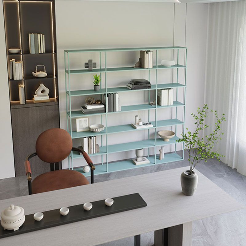 Open terug moderne stijl boekenkast metal boekenplank voor thuiskantoor