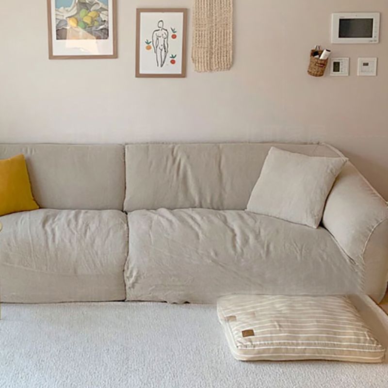 Linen Modern Sofa 38.5 "W Pillow Top Arm Sofa for Living Room Clearhalo 'furn' 'furn_sofas' 'Furniture' 'furniture_sofas' 'kitchen' 'kitchen_sofas' 'Living Room Furniture' 'Sofa' 'sofas' 1200x1200_14a5f6bd-20ad-4635-b78a-f1964983620a