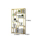 Glam Book Shelf Metal Etagere Open Shelf Bookcase for Bedroom