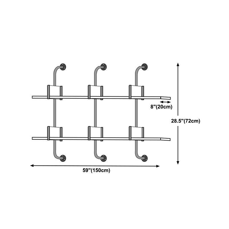 Modern Wooden Wall Mounted Bookshelf Floating Storage Bookcase Clearhalo 'Bookcases' 'furn' 'furn_bookcases' 'Furniture' 'Office Furniture' 1200x1200_14a7dc9d-02f3-47ef-8e09-140f8f10058a