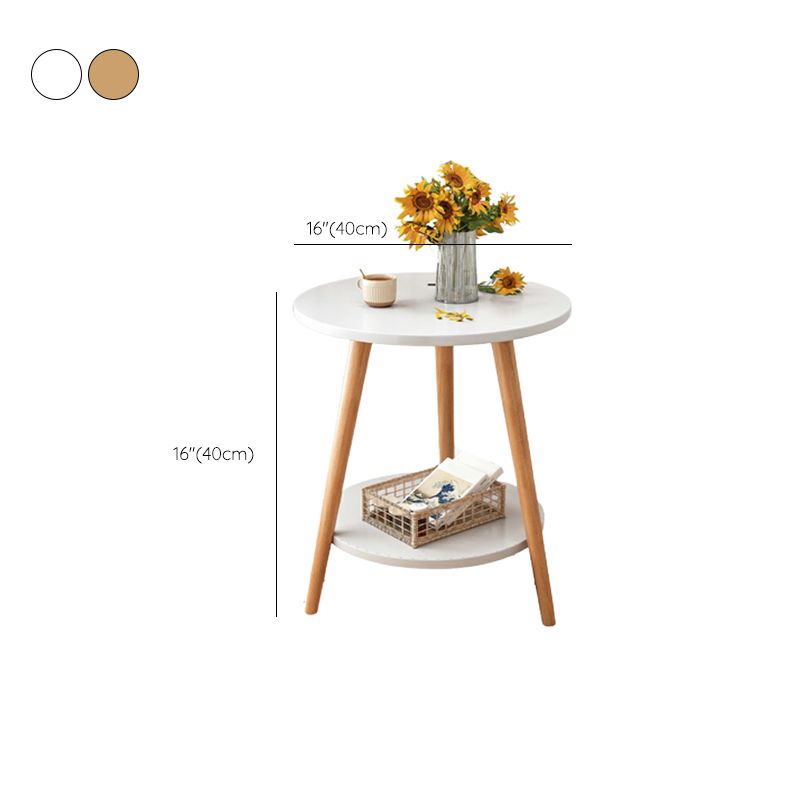 Stone 3 Legs Cocktail Table Modern Round Coffee Table with Shelf Clearhalo 'Coffee & Accent Tables' 'Coffee Tables' 'coffee_tables' 'furn' 'furn_coffee_tables' 'Furniture' 'Living Room Furniture' 1200x1200_14a814c8-35cb-4414-bd77-90885ad0626e