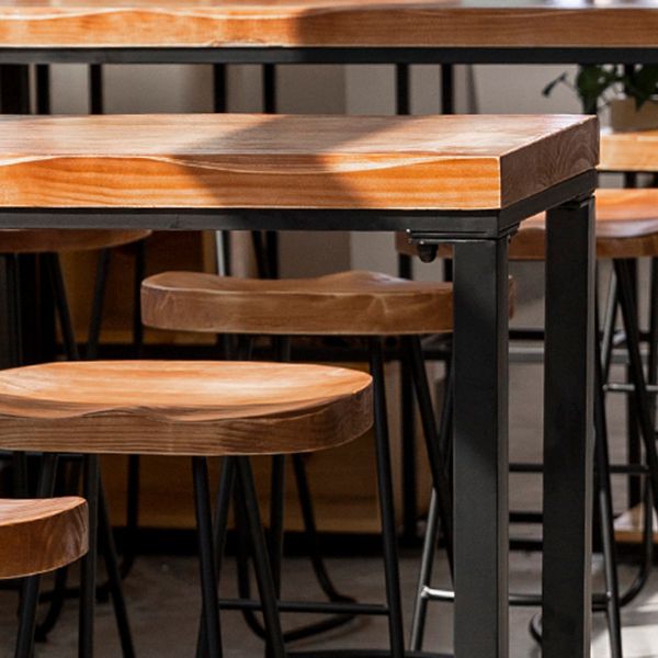 Modern Solid Wood Bar Table Rectangle Dining Table for Kitchen Living Room Coffee Room Clearhalo 'Bar Furniture' 'Bar Tables' 'bar_tables' 'furn' 'furn_bar_tables' 'Furniture' 'Kitchen & Dining Furniture' 1200x1200_14ab862a-c074-40e7-b3df-6dc61750c58a