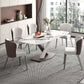 Nordic Glam Sintered Stone Dining Table Set 1/4/5/6/7 Pieces Dining Set