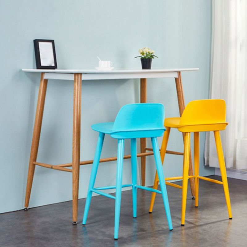 Sgabelli da bar in plastica da bar con bassa schiena contemporanea per il ristorante