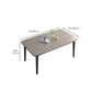 Simplicity Style Furniture Rectangle Solid Wood Dining Room Table in Brown