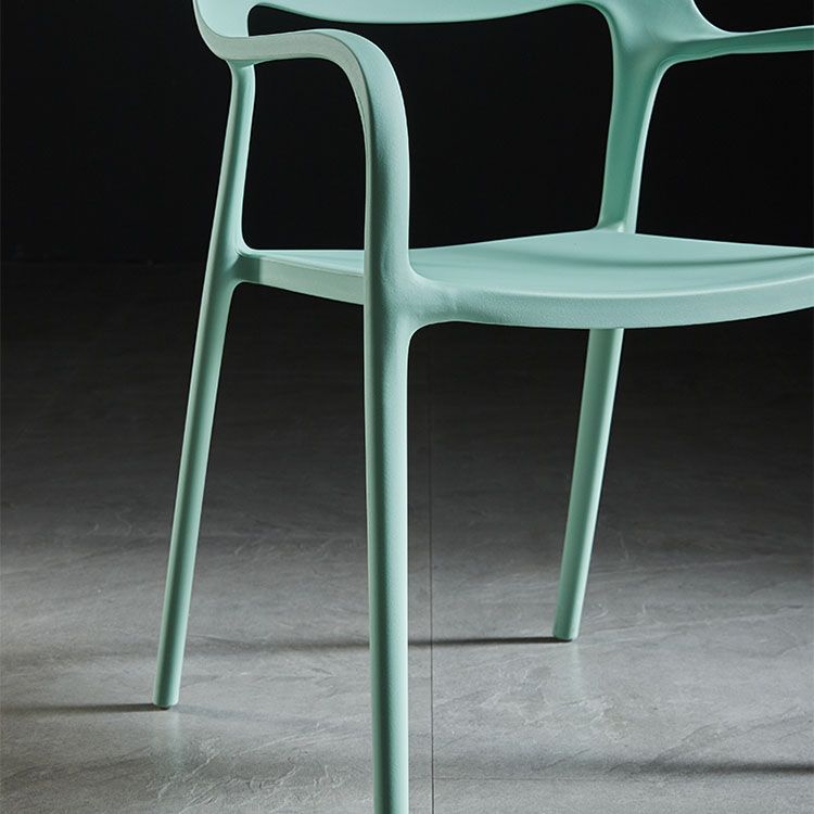 Modern Stackable Chair Dining Arm Open Back Chairs with Plastic Legs for Kitchen Clearhalo 'Dining Chairs' 'Dining Tables & Seating' 'dining_chair' 'furn' 'furn_dining_chair' 'Furniture' 'furniture_dining_chair' 'Kitchen & Dining Furniture' 1200x1200_14aebdaa-3db0-46b2-8d69-dc6a5e0ec0f6