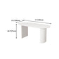 Solid Wood White Dining Table Simplicity Double Pedestal Table for Dining Room Clearhalo 'Dining Tables & Seating' 'Dining Tables' 'dining_table' 'furn' 'furn_dining_table' 'Furniture' 'furniture_dining_table' 'Kitchen & Dining Furniture' 'kitchen' 'kitchen_dining_table' 1200x1200_14aef0cf-4030-4004-8d70-5412781f475d