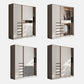 Modern Style Wardrobe Wooden Wardrobe Closet with Sliding Door