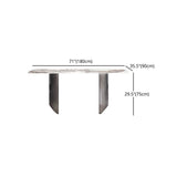 Modern Sintered Stone Top Dining Set Rectangle 1/2/5/7 Pieces Dining Area Table Set Clearhalo 'Dining Room Sets' 'Dining Tables & Seating' 'dining_room_set' 'furn' 'furn_dining_room_set' 'Furniture' 'furniture_dining_room_set' 'Kitchen & Dining Furniture' 1200x1200_14b350ba-ec65-4642-b797-46a77ed6de49