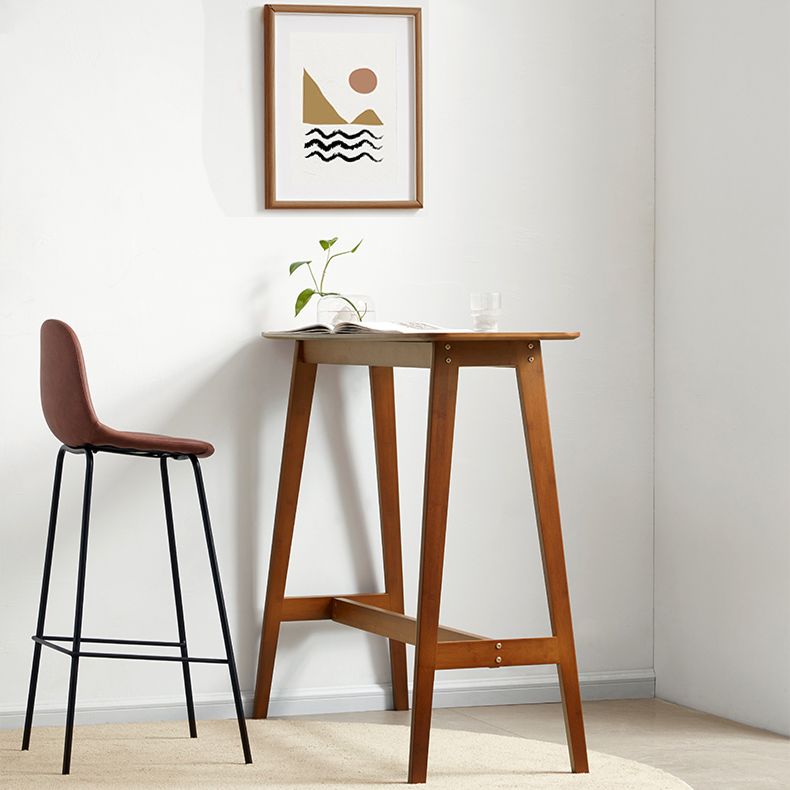 Modern Bamboo Rectangle Pub Table with Trestle for Living Room Clearhalo 'Bar Furniture' 'Bar Tables' 'bar_tables' 'furn' 'furn_bar_tables' 'Furniture' 'Kitchen & Dining Furniture' 1200x1200_14b38bb9-27ef-45e4-bf64-e3c2b8f3cf6a
