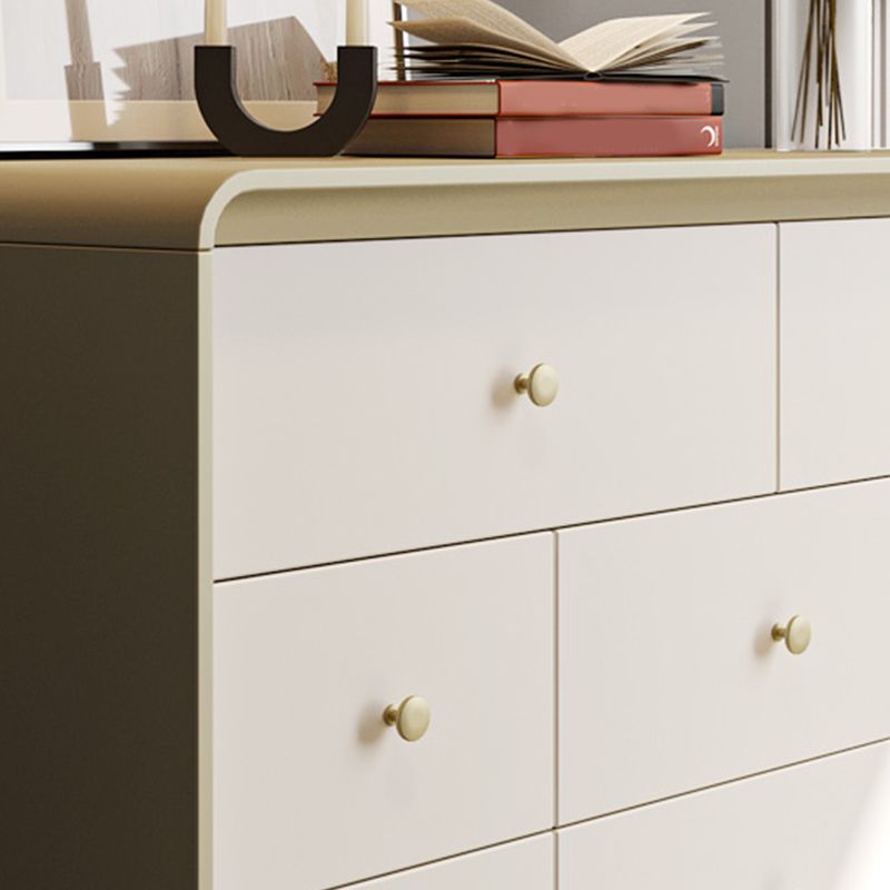 Classic Glam Horizontal Double Dresser Rubber Wood Storage Chest Dresser for Bedroom Clearhalo 'Bedroom Furniture' 'Dressers & Chests' 'dressers_chests' 'furn' 'furn_dressers_chests' 'Furniture' 1200x1200_14b40b8d-6da0-4ac1-8237-5b769d997993