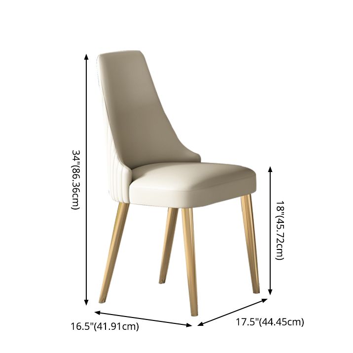 Modern Sintered Stone Table Set of 5 with Rectangle Table Dining Set with White PU Leather Chairs Clearhalo 'Dining Room Sets' 'Dining Tables & Seating' 'dining_room_set' 'furn' 'furn_dining_room_set' 'Furniture' 'furniture_dining_room_set' 'Kitchen & Dining Furniture' 'kitchen&dining_furn' 'kitchen' 1200x1200_14b5e989-54ba-4e24-9ad2-c7ef92aed4dd